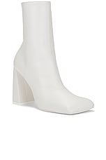 AMINA MUADDI Marine Bootie in White, view 2, click to view large image.