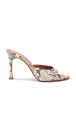 amina AMINA MUADDI Alexa 95 Slipper in Snake Print | FWRD