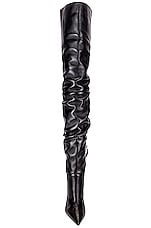 AMINA MUADDI Olivia Nappa Boot in Black, view 4, click to view large image.