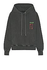 Andersson Bell Essential ADSB Hearts Card Hoodie in Charcoal, view 1, click to view large image.