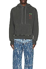 Andersson Bell Essential ADSB Hearts Card Hoodie in Charcoal, view 4, click to view large image.