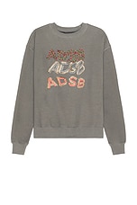 Andersson Bell Adsb Patch Logo Sweatshirt in Charcoal, view 1, click to view large image.