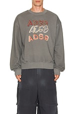 Andersson Bell Adsb Patch Logo Sweatshirt in Charcoal, view 4, click to view large image.