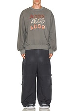 Andersson Bell Adsb Patch Logo Sweatshirt in Charcoal, view 5, click to view large image.