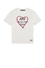 Andersson Bell Unisex Heart Kelly Logo T-Shirt in White | FWRD