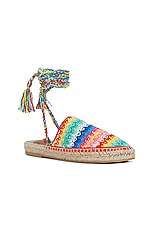 ALANUI Over the Rainbow Espadrille in Multicolor, view 2, click to view large image.