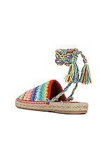 ALANUI Over the Rainbow Espadrille in Multicolor, view 3, click to view large image.