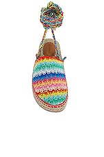ALANUI Over the Rainbow Espadrille in Multicolor, view 4, click to view large image.