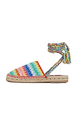 ALANUI Over the Rainbow Espadrille in Multicolor, view 5, click to view large image.