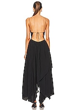 Anna October Josephine Maxi Dress in Black, view 3, click to view large image.