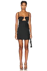 Anna October Lila Mini Dress in black, view 1, click to view large image.