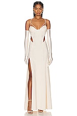 Anna October Uma Maxi Dress in Ivory, view 1, click to view large image.