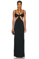 Anna October Adele Maxi Dress in Black, view 1, click to view large image.