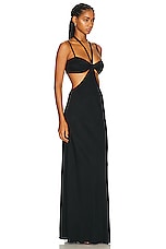 Anna October Adele Maxi Dress in Black, view 2, click to view large image.