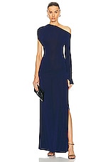 Anna October Shaya Dress in dark blue, view 2, click to view large image.