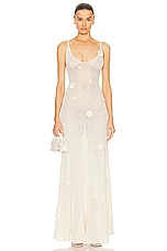 Anna October Astrid Maxi Dress in ivory, view 1, click to view large image.