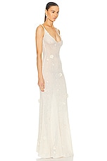 Anna October Astrid Maxi Dress in ivory, view 2, click to view large image.