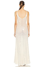 Anna October Astrid Maxi Dress in ivory, view 3, click to view large image.