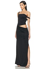 Anna October Willow Maxi Dress in Black, view 3, click to view large image.