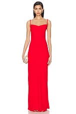 Anna October Yelena Maxi Dress in Red, view 1, click to view large image.