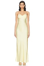 Anna October Levi Maxi Dress in Yellow, view 2, click to view large image.