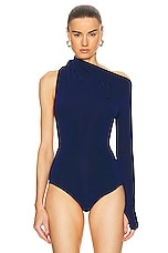 Anna October Viola Bodysuit in Navy, view 2, click to view large image.