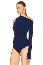Anna October Viola Bodysuit in Navy, view 4, click to view large image.
