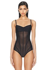 Anna October Ada Bodysuit in Black, view 2, click to view large image.
