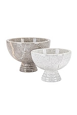 Anastasio Home Welcome Pots Set Of 2 in Oyster, view 1, click to view large image.