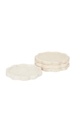 Anastasio Home Sun Coasters Set Of 4 in Oyster, view 4, click to view large image.