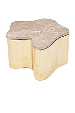Anastasio Home Flo Box in Brass & Stone, view 1, click to view large image.