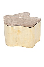 Anastasio Home Flo Box in Brass & Stone, view 2, click to view large image.