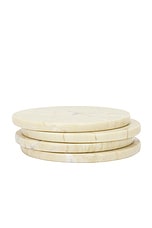 Anastasio Home Set Of Four Oversized Coasters in Matcha, view 1, click to view large image.