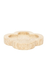 Anastasio Home The Deb Catch Dish in Travertine, view 1, click to view large image.