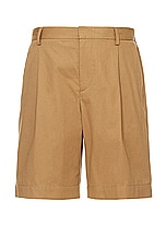 A.P.C. Short Crew in Camel, view 1, click to view large image.