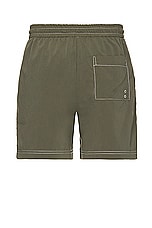 A.P.C. Short Bobby in Dark Green, view 2, click to view large image.