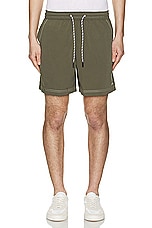A.P.C. Short Bobby in Dark Green, view 4, click to view large image.