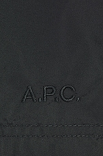 A.P.C. De Bain Bobby Shorts in Black, view 3, click to view large image.