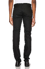 A.P.C. Petite Standard Straight Leg Jeans in Black, view 3, click to view large image.