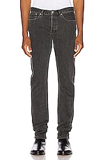 A.P.C. Petite Standard Straight Leg Jeans in Grey, view 1, click to view large image.