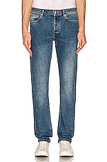 A.P.C. Petit Standard Straight Leg Jean in Indigo, view 3, click to view large image.