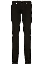 A.P.C. Petit Standard Straight Leg Jean in Black, view 1, click to view large image.