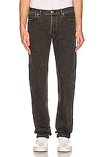 A.P.C. Petit Standard Straight Leg Jean in Grey, view 3, click to view large image.