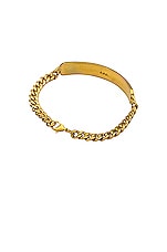 A.P.C. Darwin Gourmette Bracelet in Gold, view 2, click to view large image.