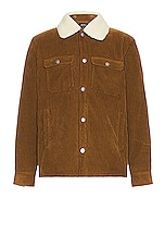A.P.C. Trucker Jacket in Camel, view 1, click to view large image.