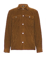 A.P.C. Trucker Jacket in Camel, view 3, click to view large image.