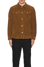 A.P.C. Trucker Jacket in Camel, view 4, click to view large image.