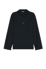 A.P.C. Kerlouan Jacket in Dark Navy, view 1, click to view large image.