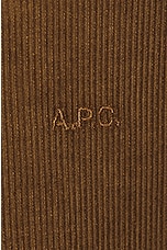 A.P.C. Blouson Gilles in Cab Camel, view 3, click to view large image.