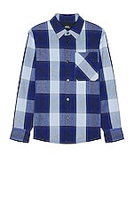 A.P.C. Surchemise Basile Shirt in Dark Blue, view 1, click to view large image.